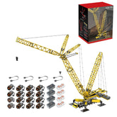 LG17 Crane Model DIY Assembly Building Blocks Set (Dynamic Version/12135PCS/Yellow)